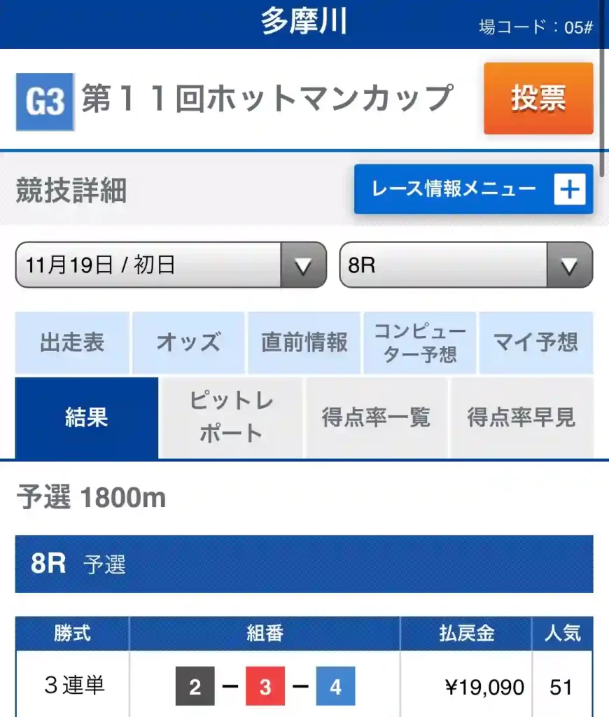 EC982259-8A10-4D7E-AB35-78C96C9EA108 - 競艇お姉さんありさちゃん! 競艇予想サイト「UP BOAT(アップボート)」の11/19開催ポイント情報レース結果キャプション