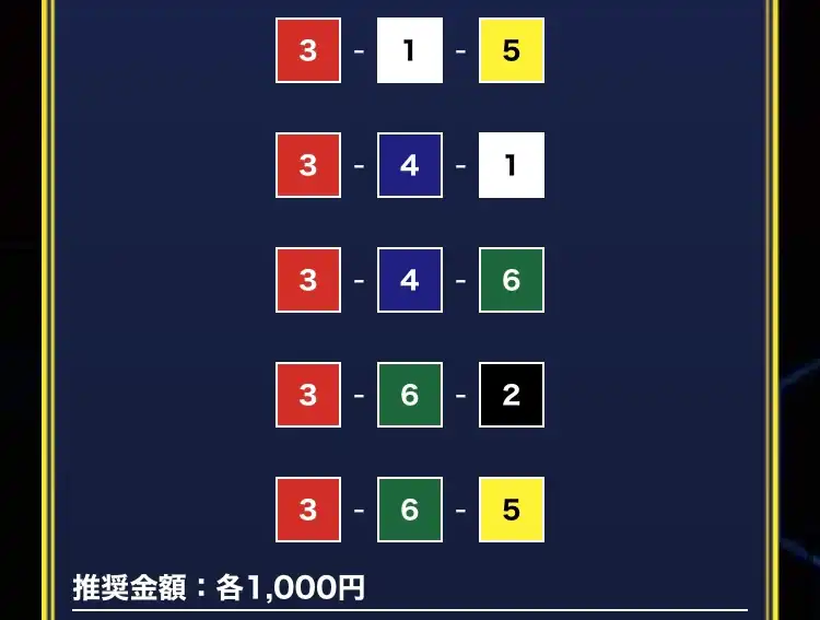 IMG_0106 - 競艇お姉さんありさちゃん! 競艇予想サイト『BOAT PLAZA(ボートプラザ)』で販売されている予想プランの買い目のキャプ