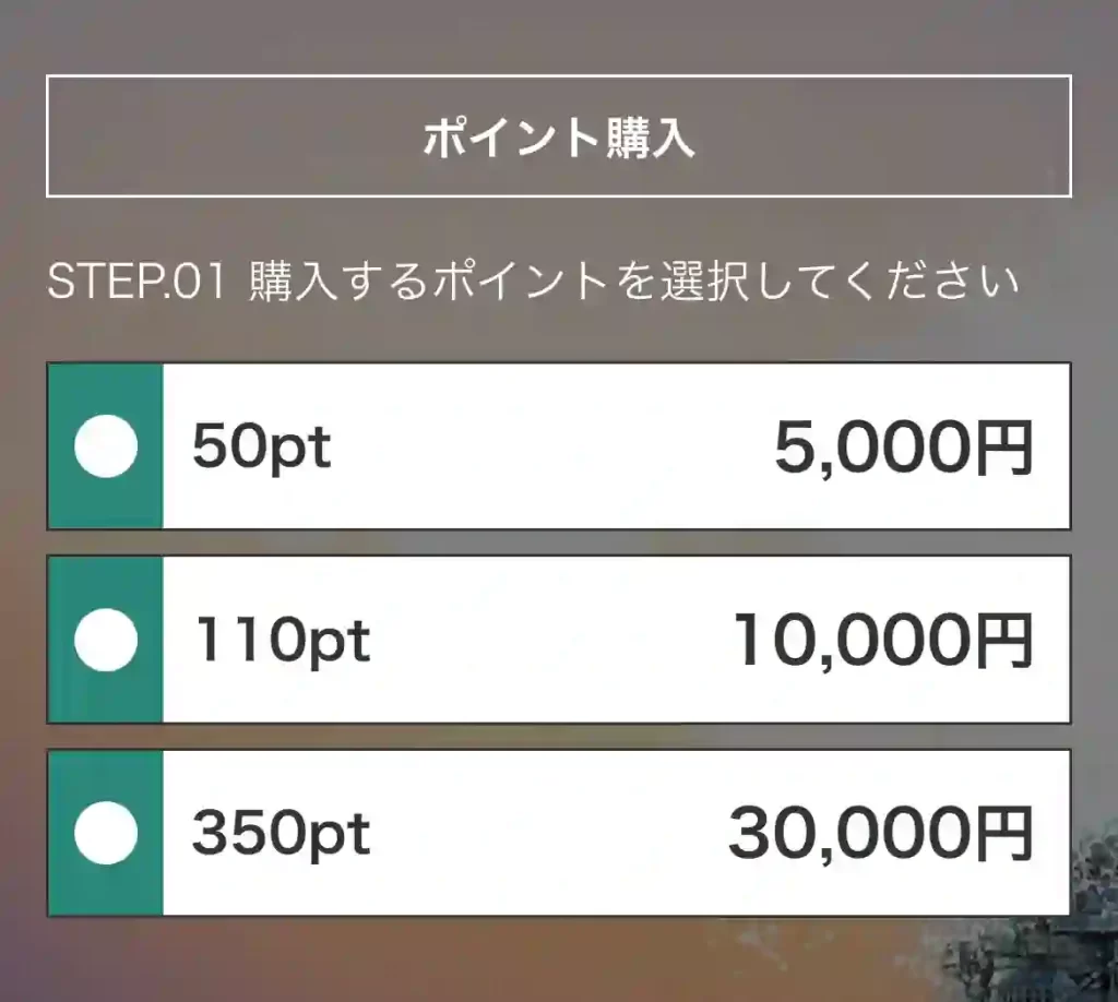 2EDDF1E0-4ED8-4DF0-A4A4-AE2DE0EFFAEA - 競艇お姉さんありさちゃん! 競艇予想サイト「大日本艇国」のポイント購入詳細キャプション