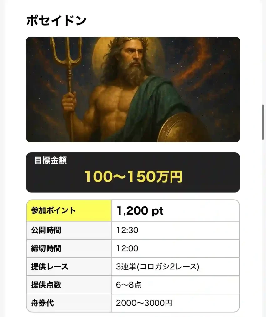 B056F0B2-EBF9-4D94-AE9E-E813E9993EDF - 競艇お姉さんありさちゃん! 競艇予想サイト「Mr.BOAT(ミスターボート)」のポセイドンキャプション