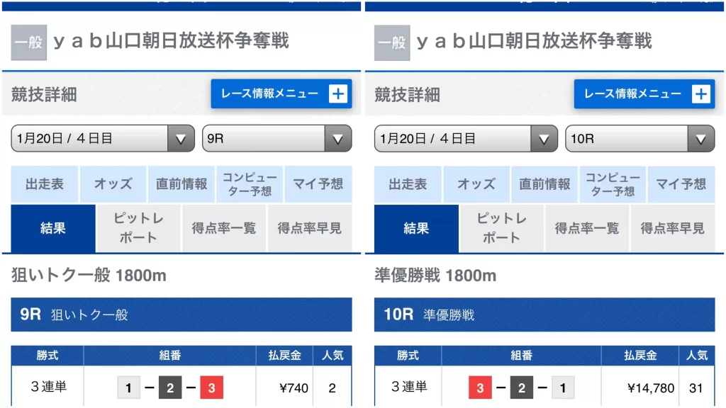 BFFE2652-6CAE-464E-8AC0-E9DC6375AF7F - 競艇お姉さんありさちゃん! 競艇予想サイト「競艇BURNING(競艇バーニング)」の提供プラン1/20「無料予想 デイ」の「 レース結果」キャプション